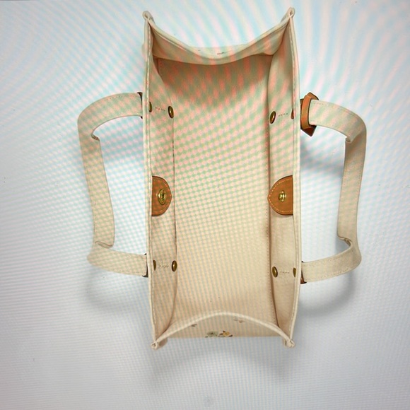 🌿  DISNEY X COACH CANVAS TOTE WITH FLORAL PRINT AND MICKEY MOUSE 🌿 NWT 🌿 - Picture 15 of 16